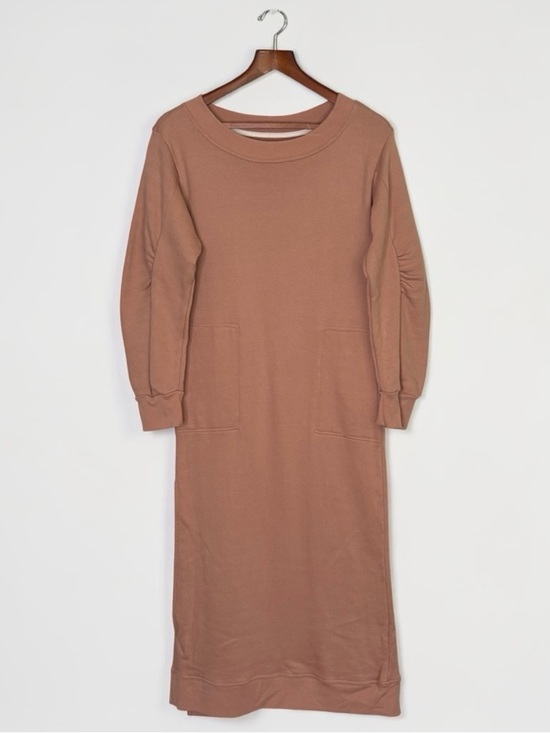 Free People Dresses & Skirts - Free People Beach Sweatshirt Midi Dress XL (Fits Smaller) French Terry Cotton